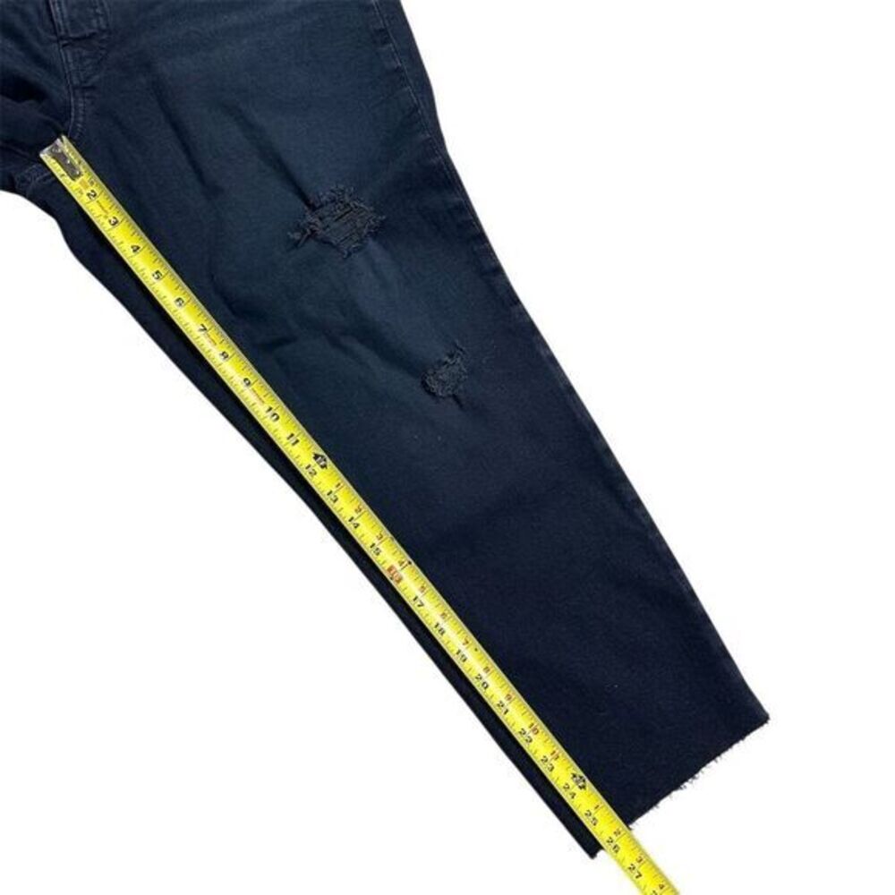 NWT Old Navy Women's High-Waisted O.G. Straight Cut-Off Jeans Size 10 Black - Picture 10 of 11